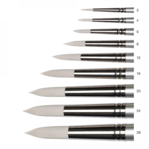 Artisan Synthetic Hog Long Handle Brush - Round