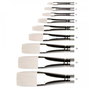 Artisan Synthetic Hog Long Handle Brush - Long Flat