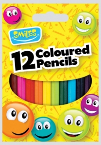 SMILES RANGE COLOURED PENCILS X 12