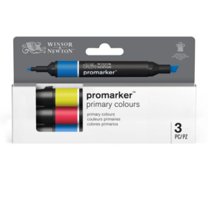 Winsor & Newton Promarker Set Primary Colours Pk 3