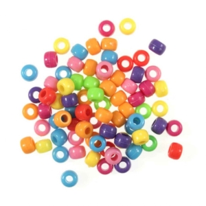 Trimits Plastic Round Multicoloured Beads
