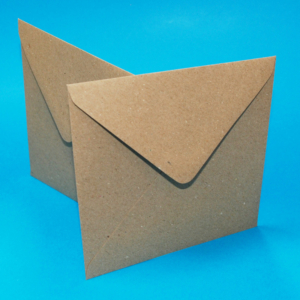 Pack of 50 6"x 6" Envelopes - Kraft / Natural