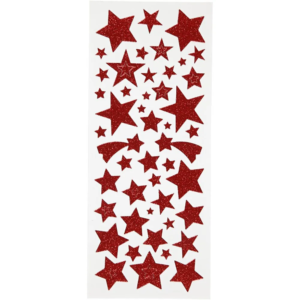 Stickers Assorted Glitter Stars