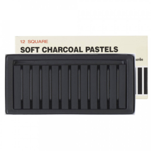 Inscribe Charcoal Soft Pastels (Set of 12)