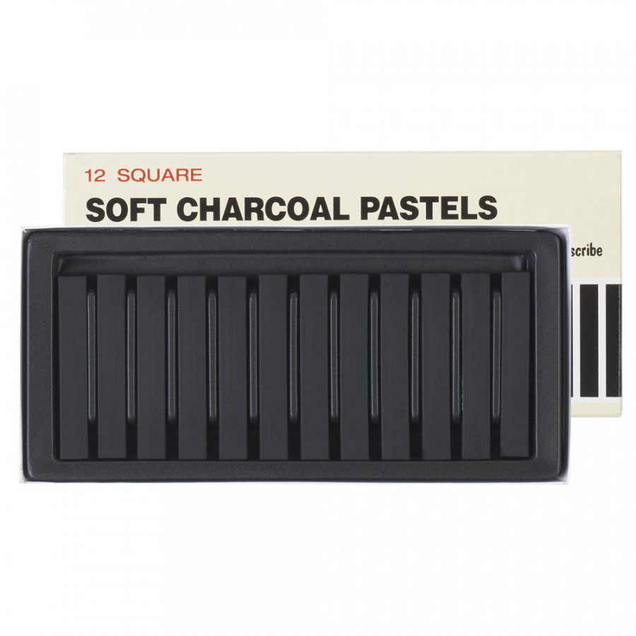 Inscribe Charcoal Soft Pastels (Set of 12)