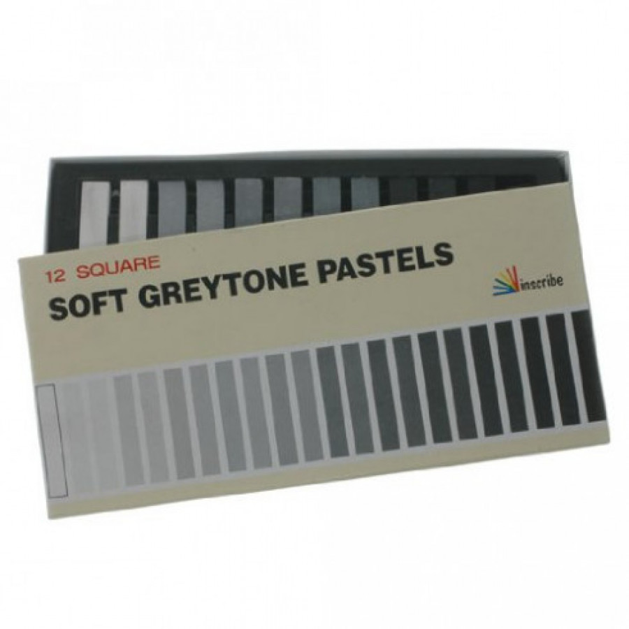 Inscribe Grey Tone Soft Pastels (Set of 12)