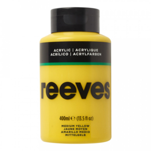 Reeves Acrylic Colour 400ml Pot - Medium Yellow