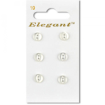 Sirdar Elegant Buttons - White 7mm