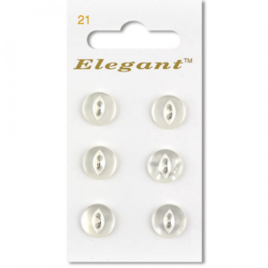 Sirdar Elegant Buttons - White 11mm