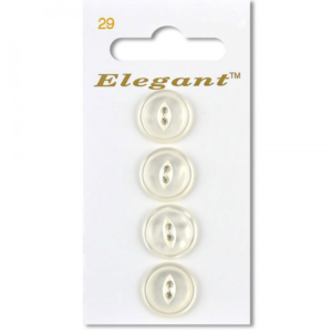 Sirdar Elegant Buttons - White 16mm