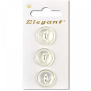 Sirdar Elegant Buttons - White 19mm