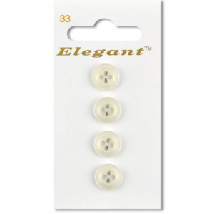 Sirdar Elegant Buttons - White 11mm