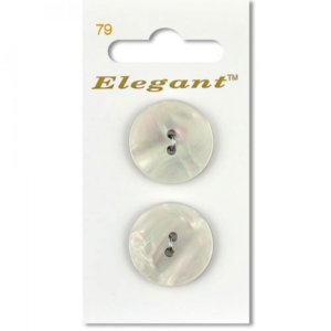 Sirdar Elegant Buttons - White 22mm