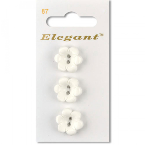 Sirdar Elegant Buttons - White 19mm