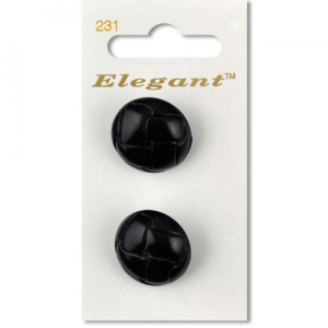 Sirdar Elegant Buttons - Black 22mm