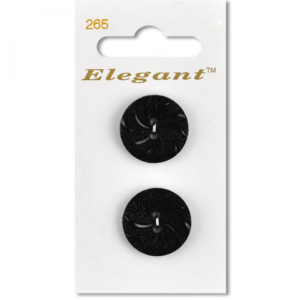Sirdar Elegant Buttons - Black 19mm