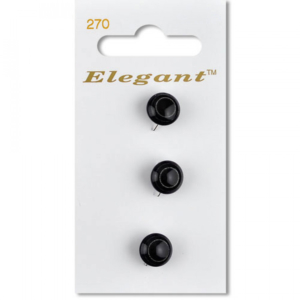 Sirdar Elegant Buttons - Black 9mm