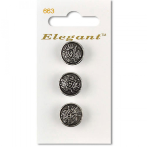 Sirdar Elegant Buttons - Antique Nickel 16mm
