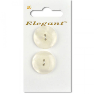 Sirdar Elegant Buttons - Ivory 2-Hole 22mm
