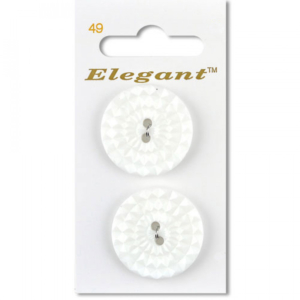 Sirdar Elegant Buttons - White 28mm