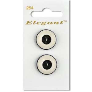 Sirdar Elegant Buttons - Black & White 19mm
