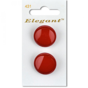 Sirdar Elegant Buttons - Red 22mm