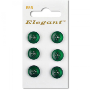 Sirdar Elegant Buttons - Dark Green 4-Hole 12mm