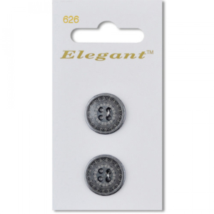 Sirdar Elegant Buttons - Gun Metal 4-Hole 19mm