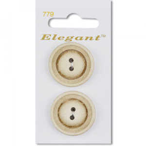 Sirdar Elegant Buttons - Tan 28mm