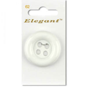 Sirdar Elegant Buttons - White 4-Hole 38mm