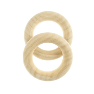 Wooden Macrame Ring 5cm