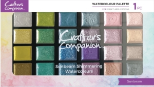 Crafters Companion Shimmering Watercolour Palette 24 Colours