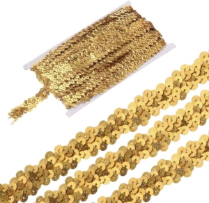 Sequins 2 Row Stretch Sold By The Metre
