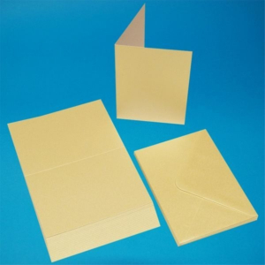 Pack of 50 C6 Blank Cards & Envelopes - Centura Pearl