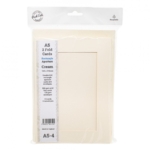 A5 2 Fold Cards Cream - Rectangle