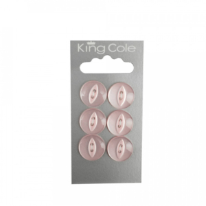 King Cole Fish-Eye Buttons - Pink (Large)