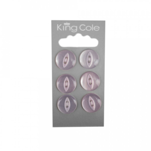 King Cole Fish-Eye Buttons - Purple (Medium)
