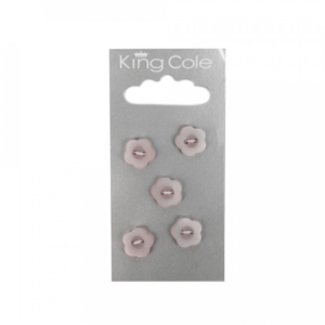 King Cole Flower Buttons - Purple (Small)