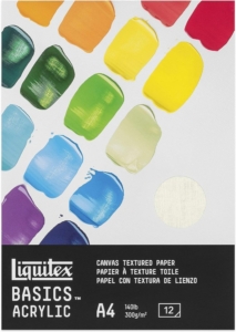 Liquitex Basics Acrylic Canvas Textured Paper A4