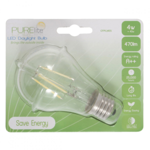 PURElite LED Natural Daylight Bulb 4W Screw Cap