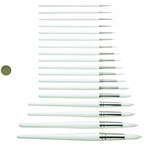 Pro Arte Polar White Nylon All Purpose Brush - Round