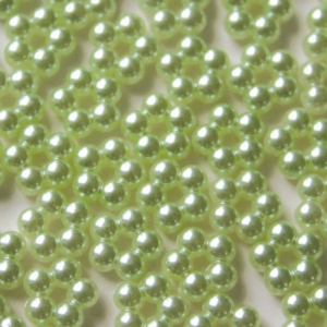 Paper Cellar Embellishments - Green Beaded Flowers