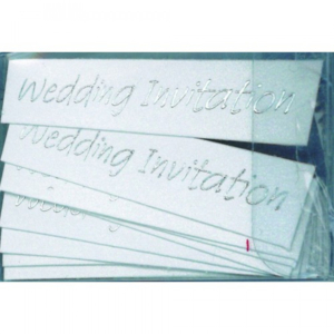 Paper Cellar Embellishments - Wedding Invitation Silver