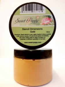 Sweet Poppy Stencils Dimensions