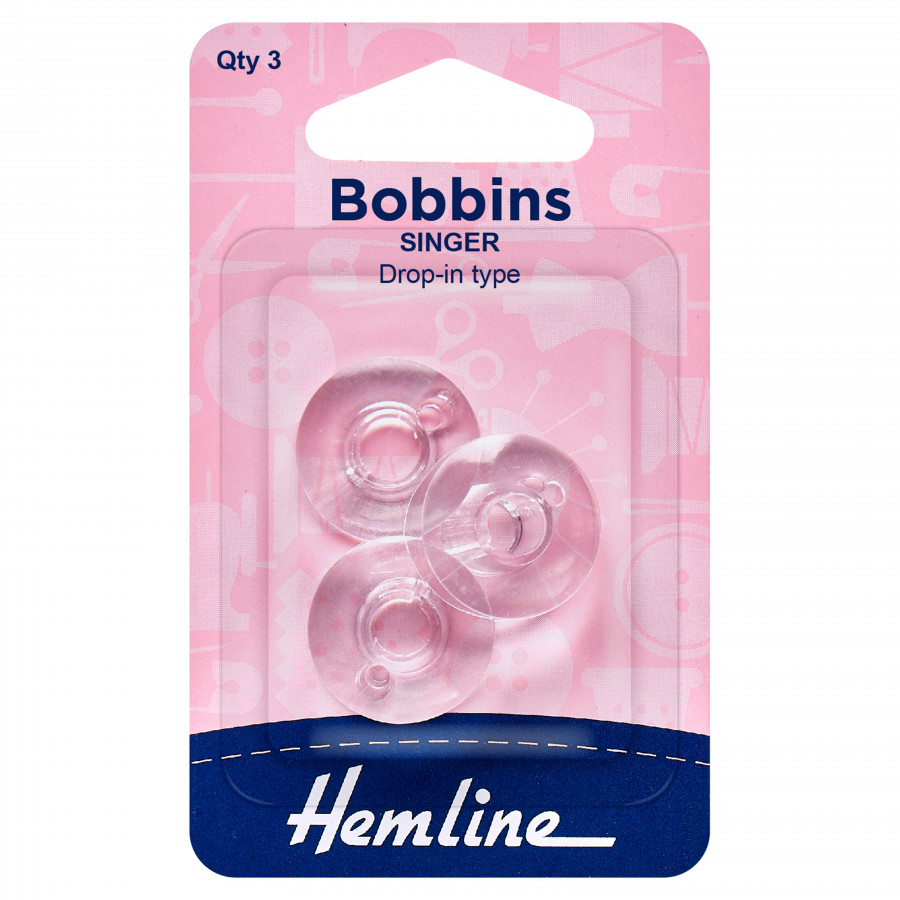 Hemline Plastic Bobbin: Singer/Class 66k