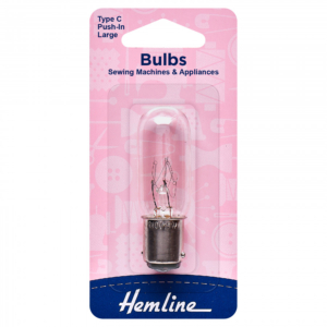 Hemline Sewing Machine Bulb: Bayonet: Large