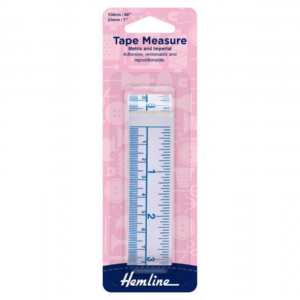 Hemline Repositionable Adhesive Tape Measure