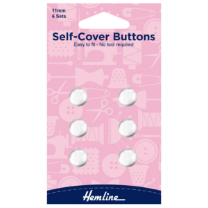 Hemline Metal Top Self-Cover Buttons - 11mm