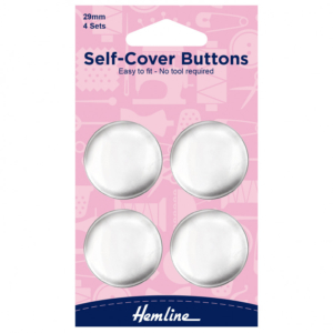 Hemline Metal Top Self-Cover Buttons - 29mm