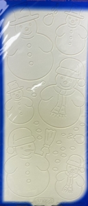 Starform White Snowmen Stickers